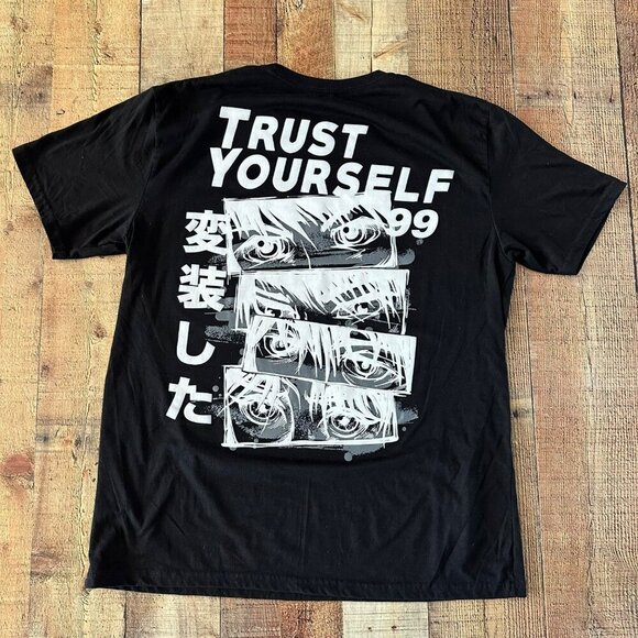 Trust Yourself Graphic Tee - Anime Eyes Design "Trust Yourself 99" - GSTR - 2XL - Picture 6 of 6
